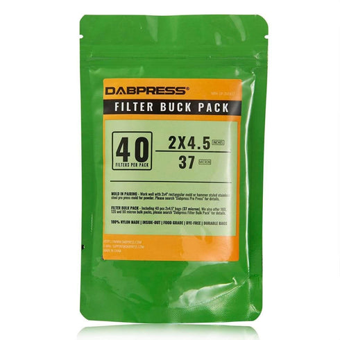 Dabpress Rosin Press Bags - 2x4 Nylon Screen Mesh Bags from 37,90,120 and 160 Micron for Extraction - ROSITEK